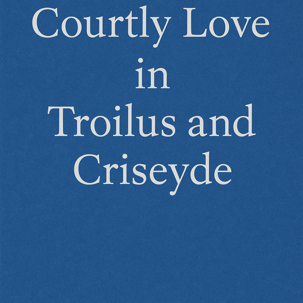 Courtly Love in Troilus and Criseyde