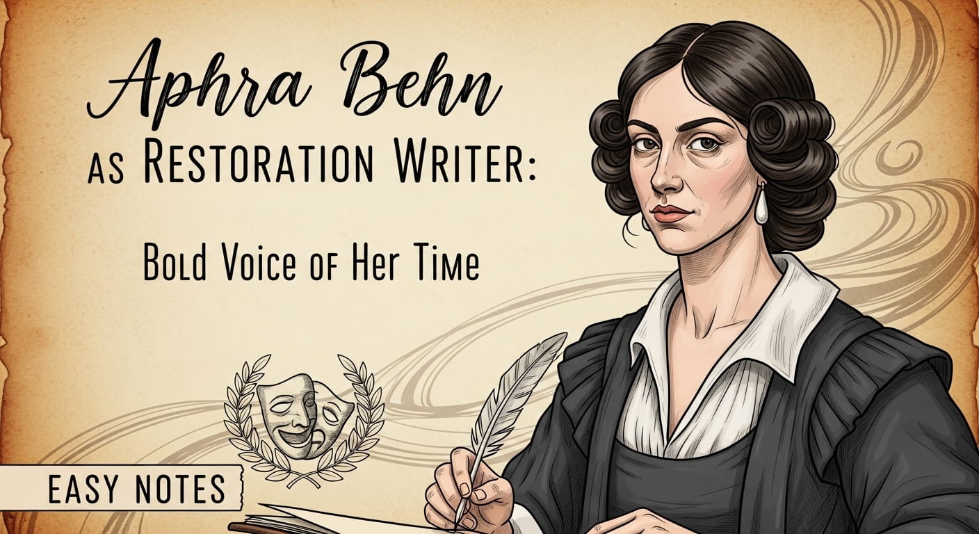 Aphra Behn as Restoration Writer