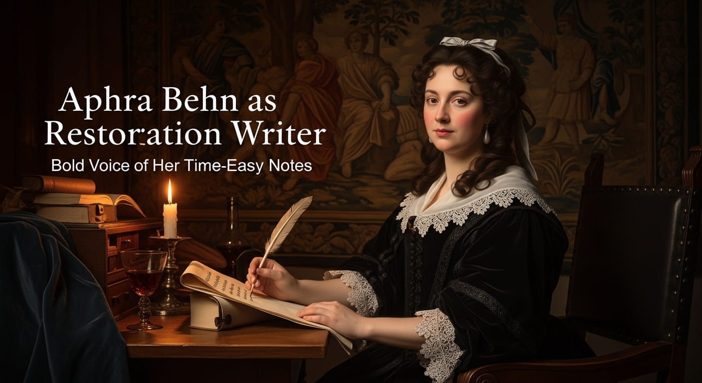 Aphra Behn as Restoration Writer