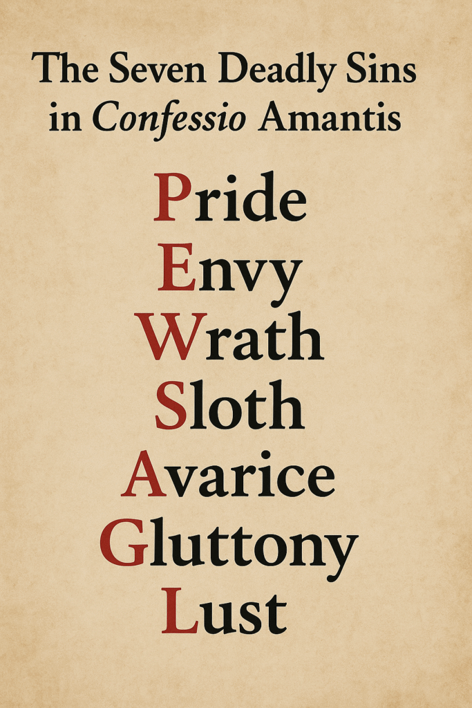 The Seven Deadly Sins in Confessio Amantis