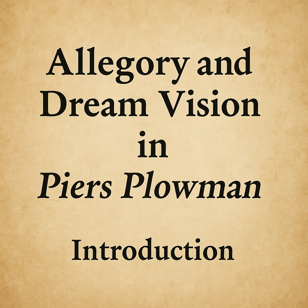 Allegory and Dream Vision in Piers Plowman
