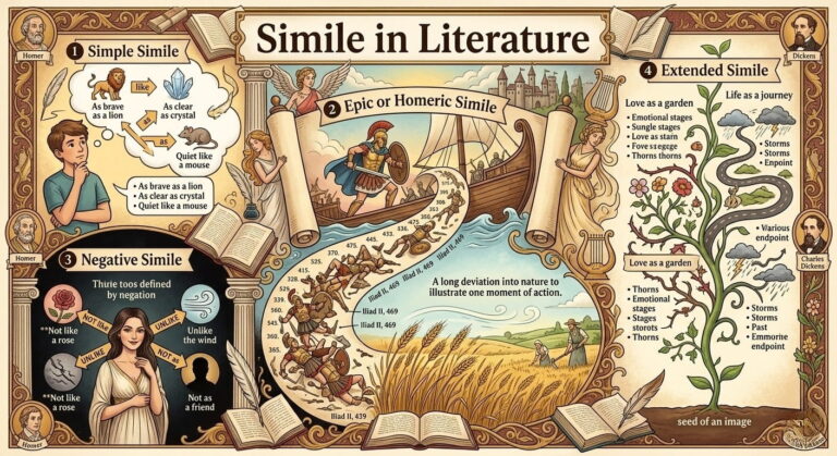 Simile in Literature with Full Examples and Meaning