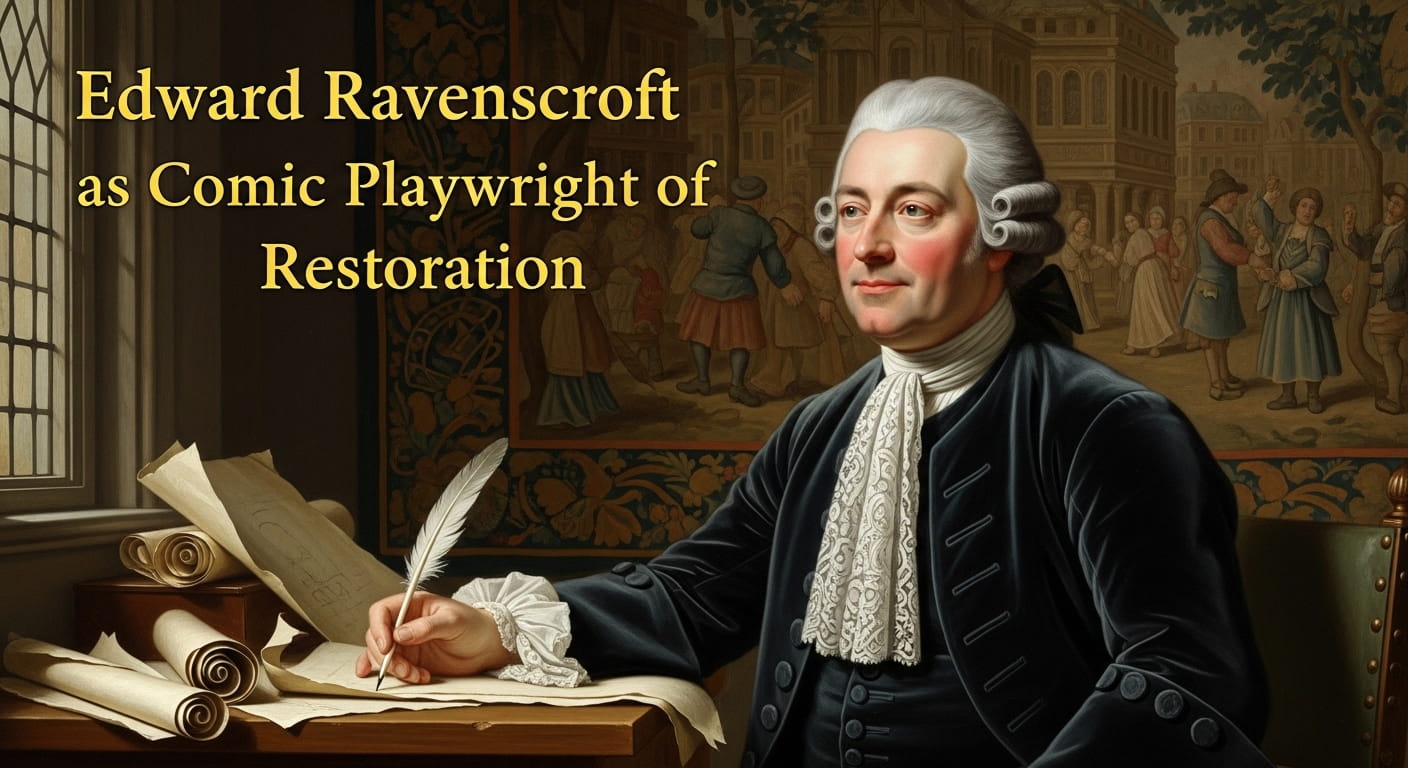 Edward Ravenscroft Restoration theatre comedy writer historical image