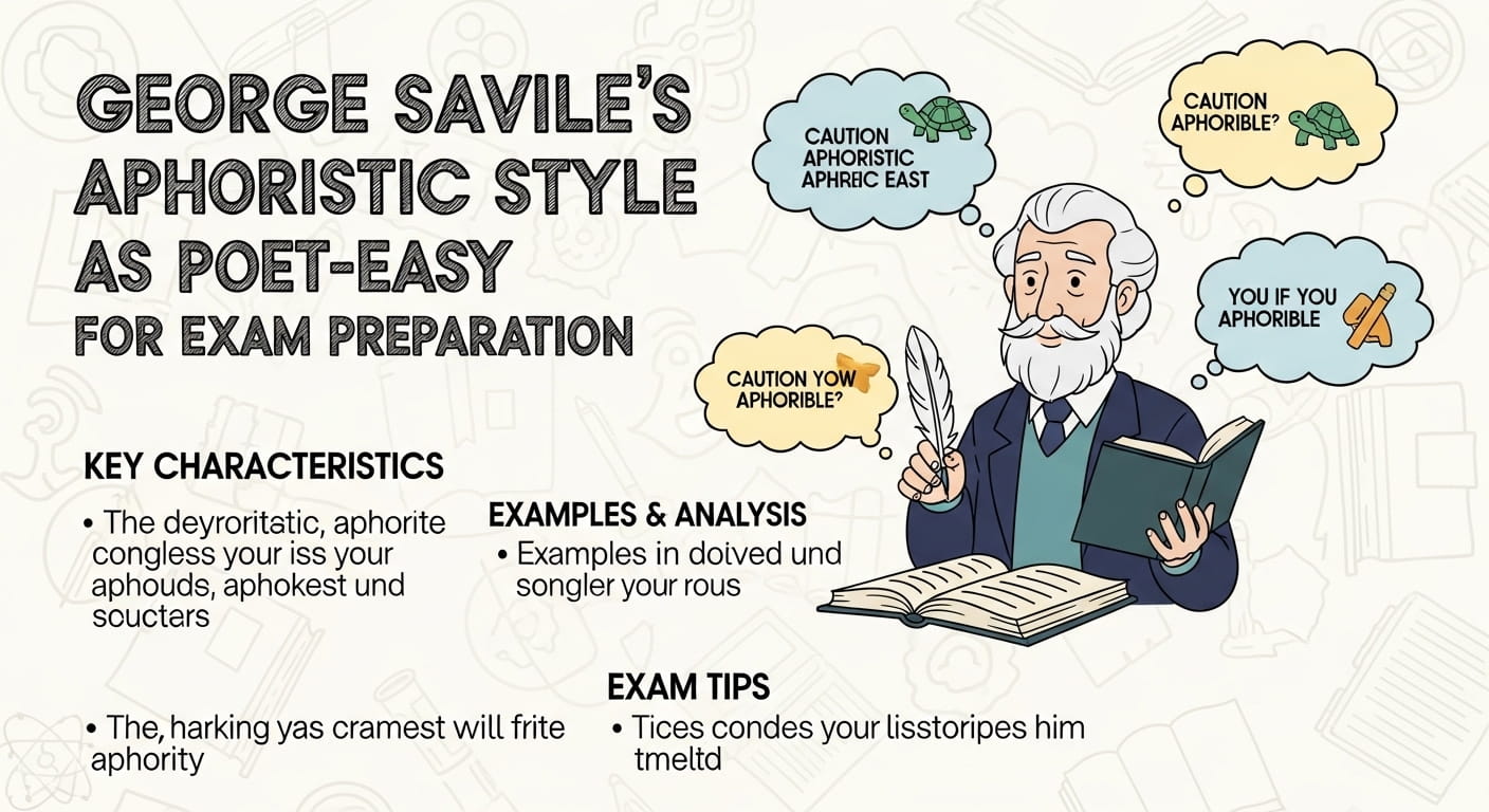 George Savile's Aphoristic Style as Poet – Easy for Exam Preparation