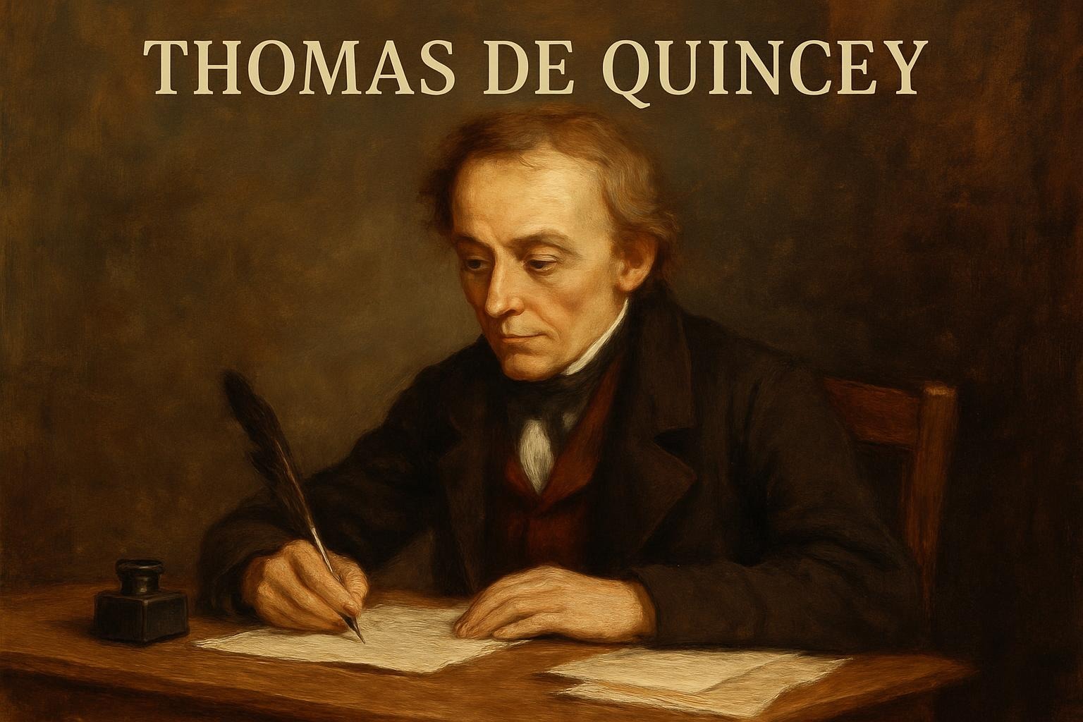 Thomas De Quincey as a writer