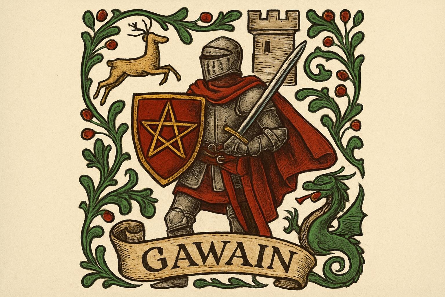symbolism in Gawain poem by the Pearl Poet