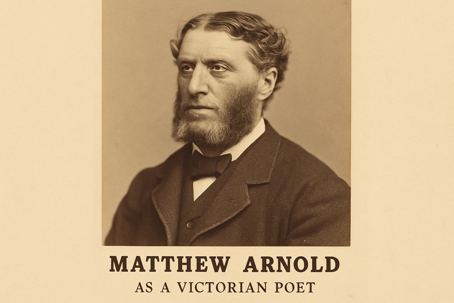 Matthew Arnold as a Victorian poet