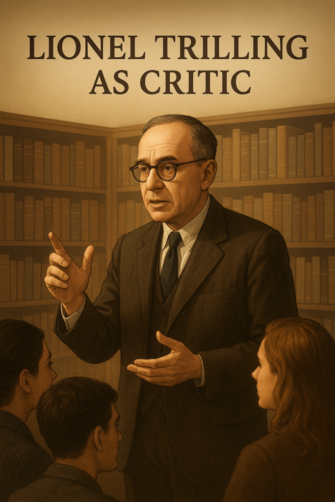 Lionel Trilling as Critic
