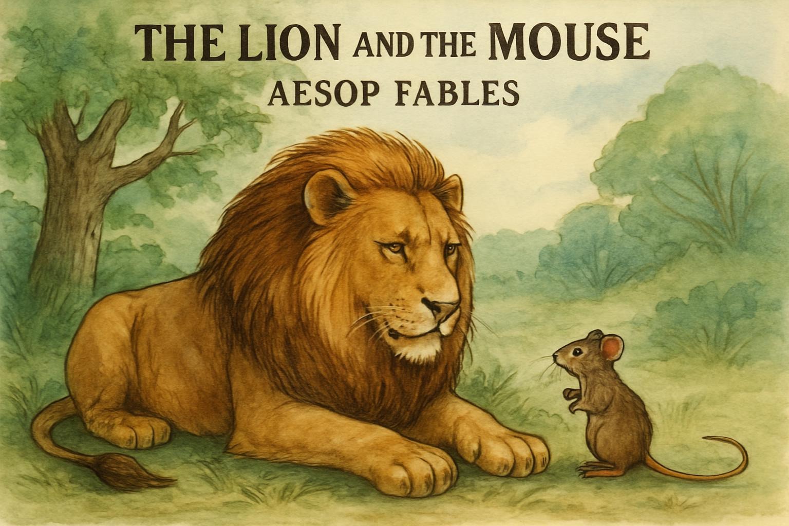 The Lion and the Mouse Aesop Fables