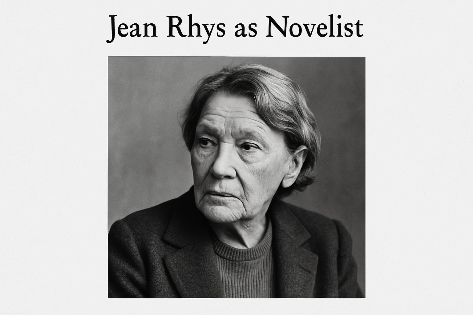 Jean Rhys as novelist