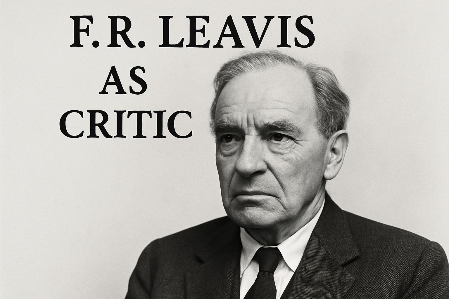 F.R.Leavis as Critic