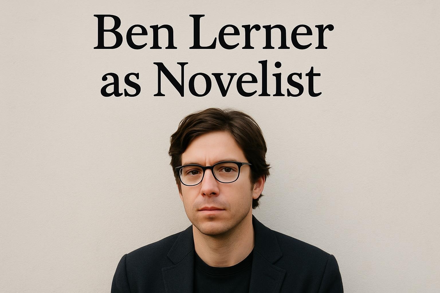 Ben Lerner as Novelist