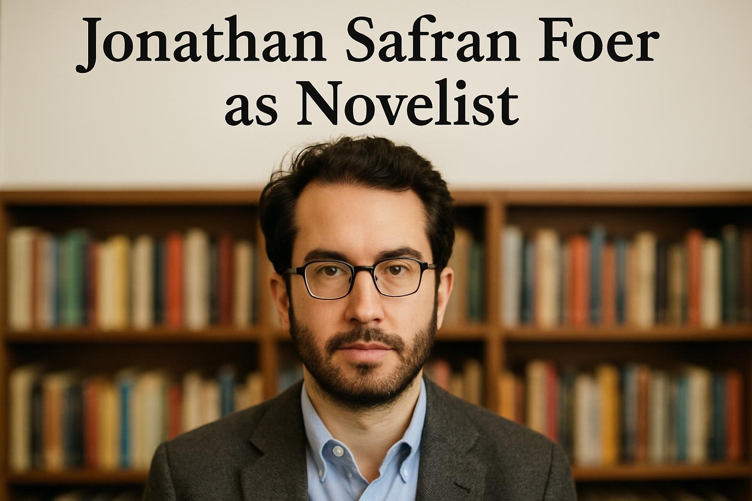 Jonathan Safran Foer as Novelist