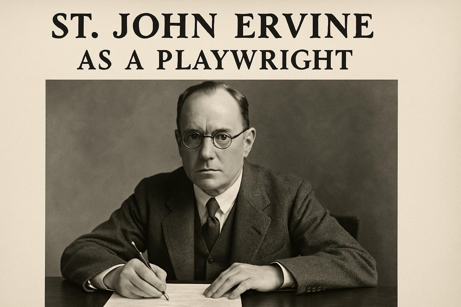 St. John Ervine as a Playwright