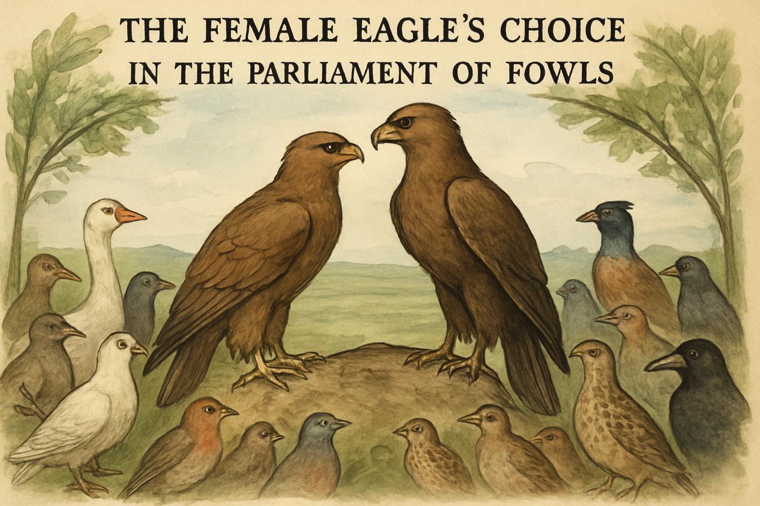 The Female Eagle’s Choice in The Parliament of Fowls