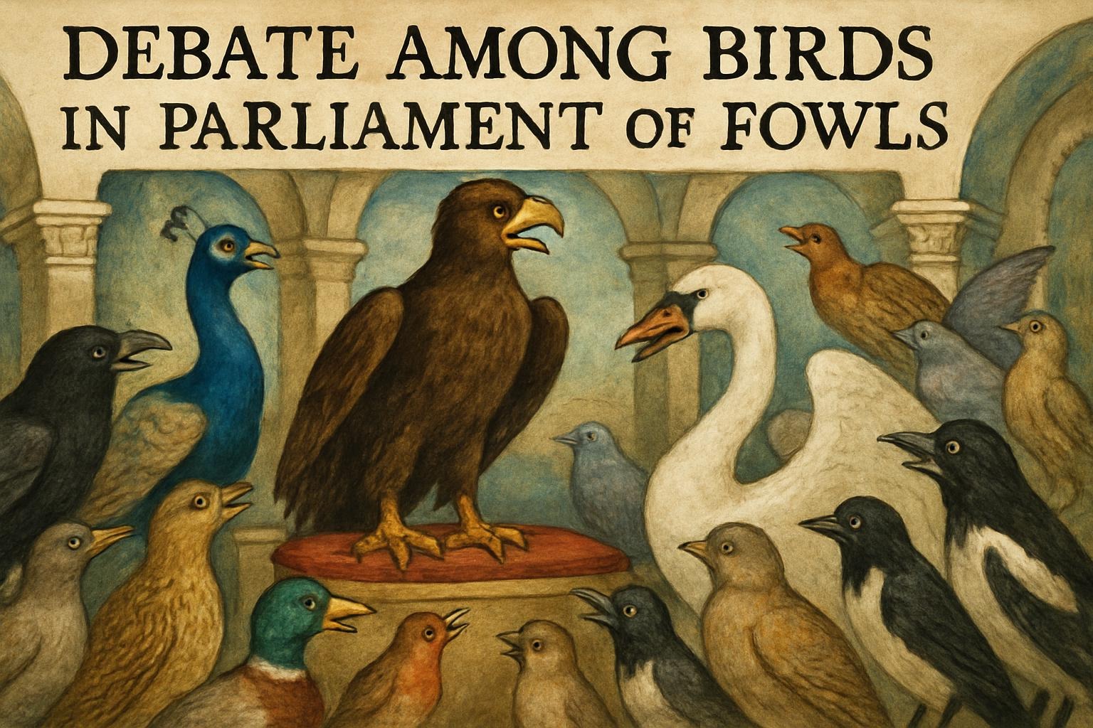 Debate Among Birds in Parliament of Fowls