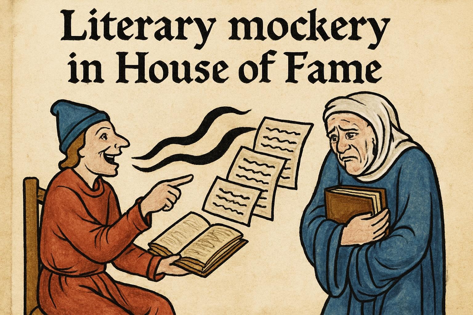 Literary mockery in House of Fame