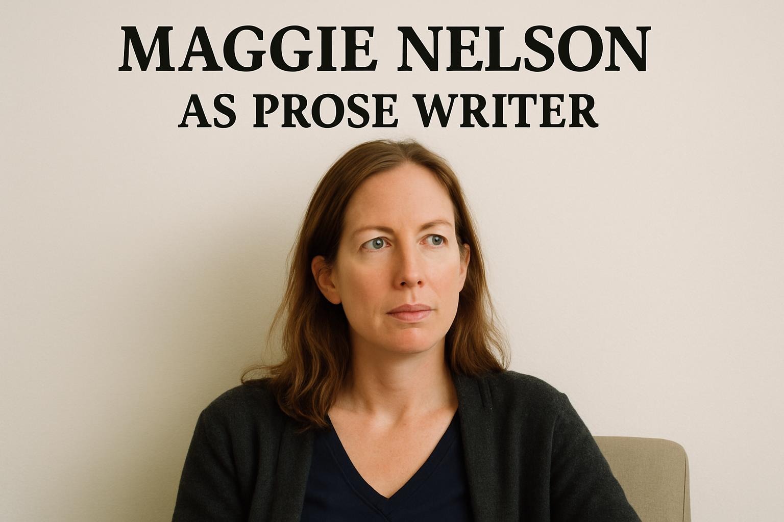 Maggie Nelson as Prose Writer