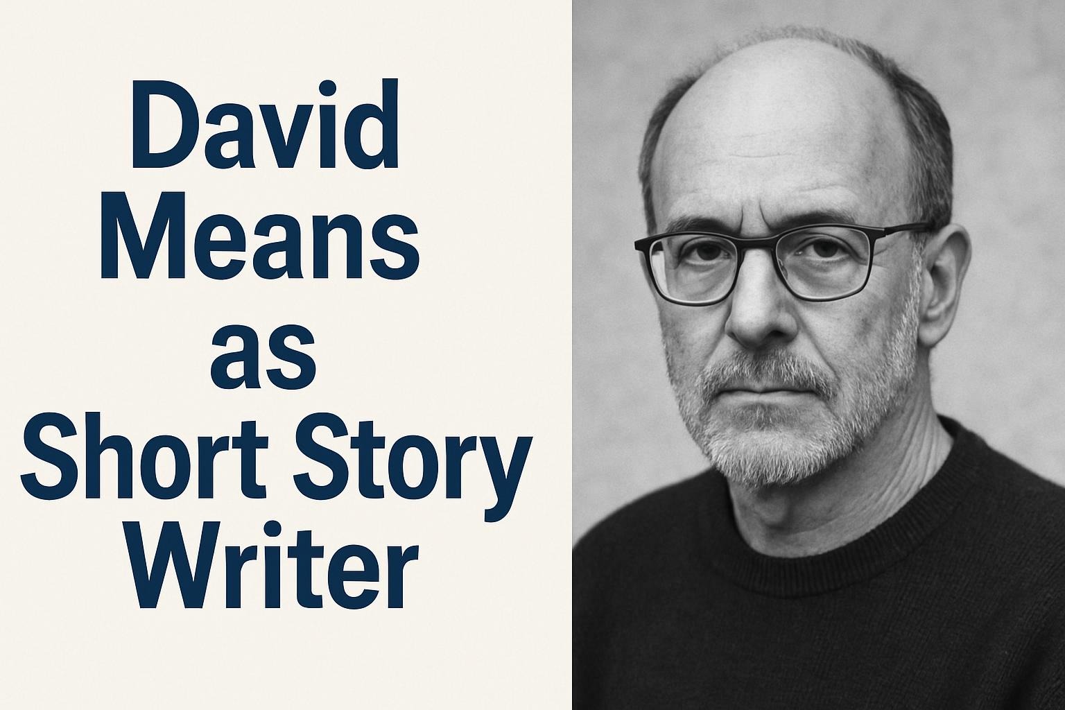 David Means as Short Story Writer