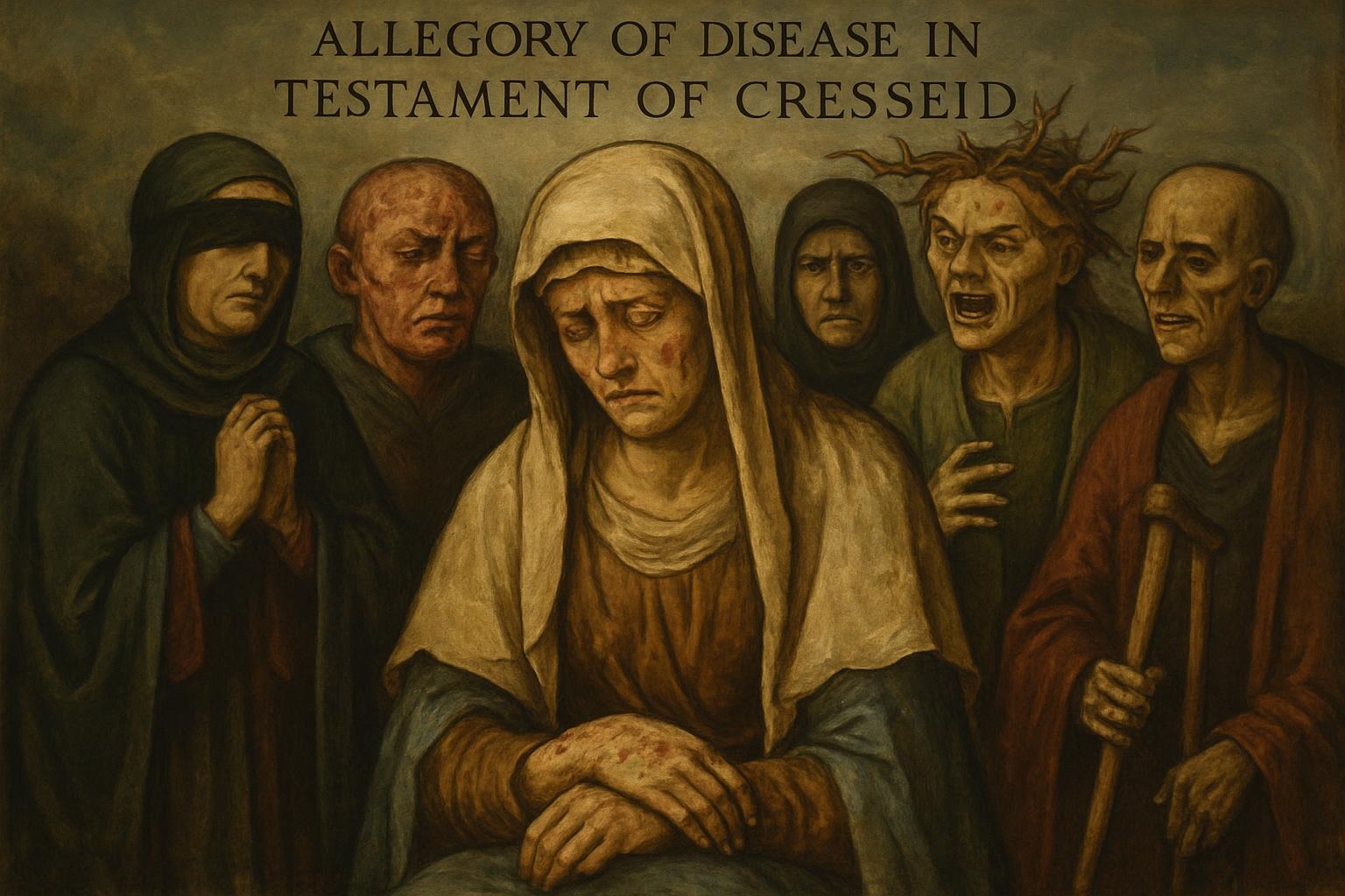 allegory of disease in Testament