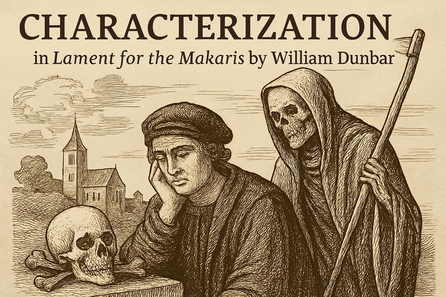 Characterization in Lament for the Makaris by William Dunbar