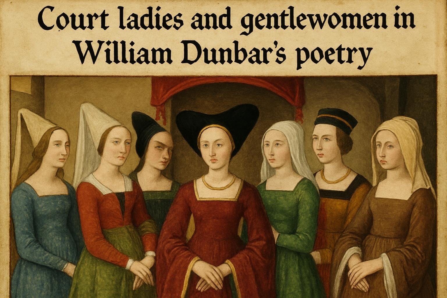 Court ladies and gentlewomen in William Dunbar’s poetry