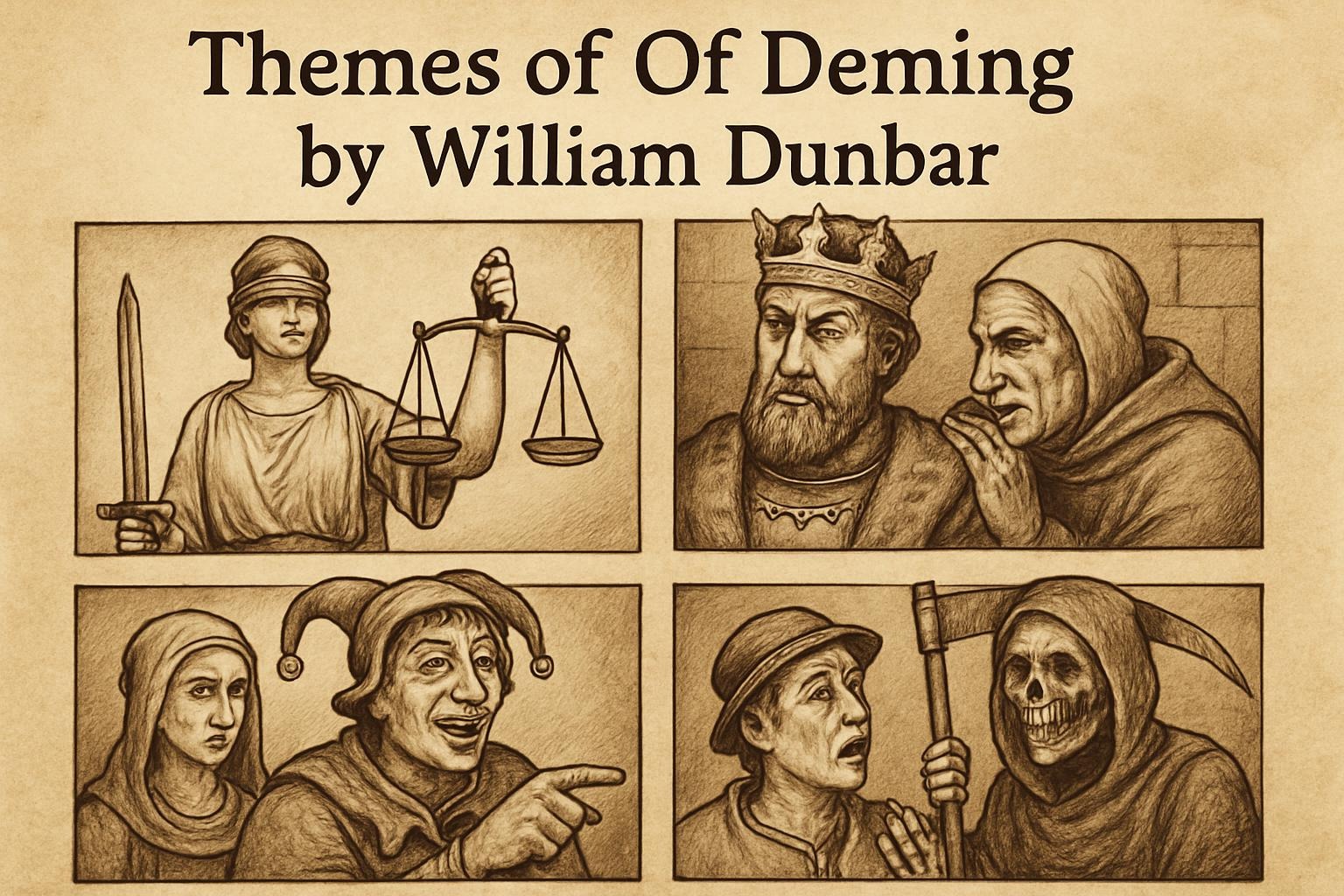 Themes of Of Deming by William Dunbar