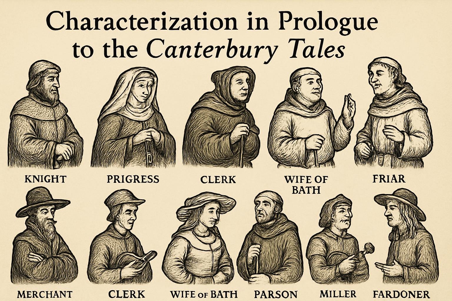 Characterization in Prologue to the Canterbury Tales