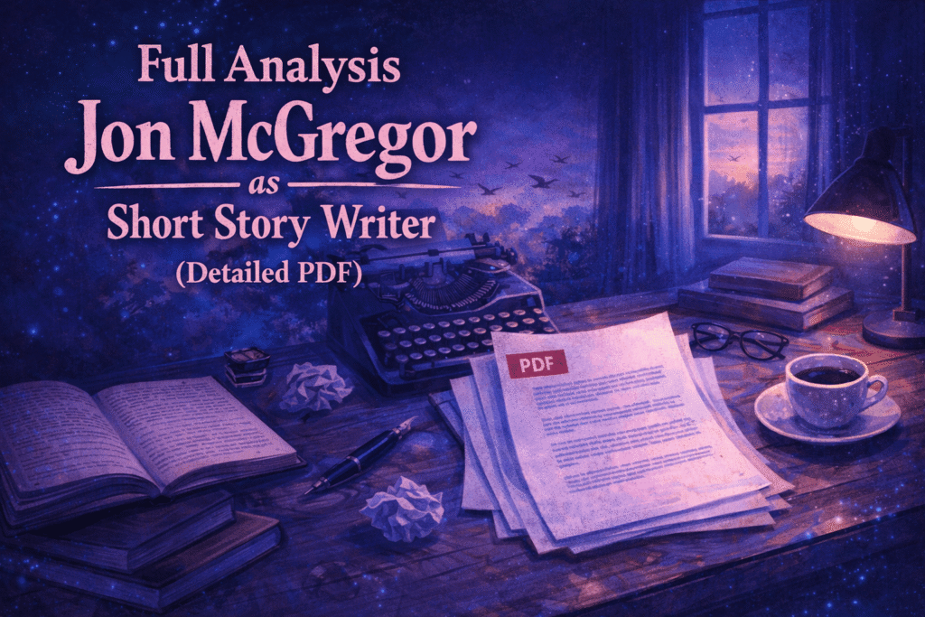Full Analysis Jon McGregor as Short Story Writer (Detailed PDF)