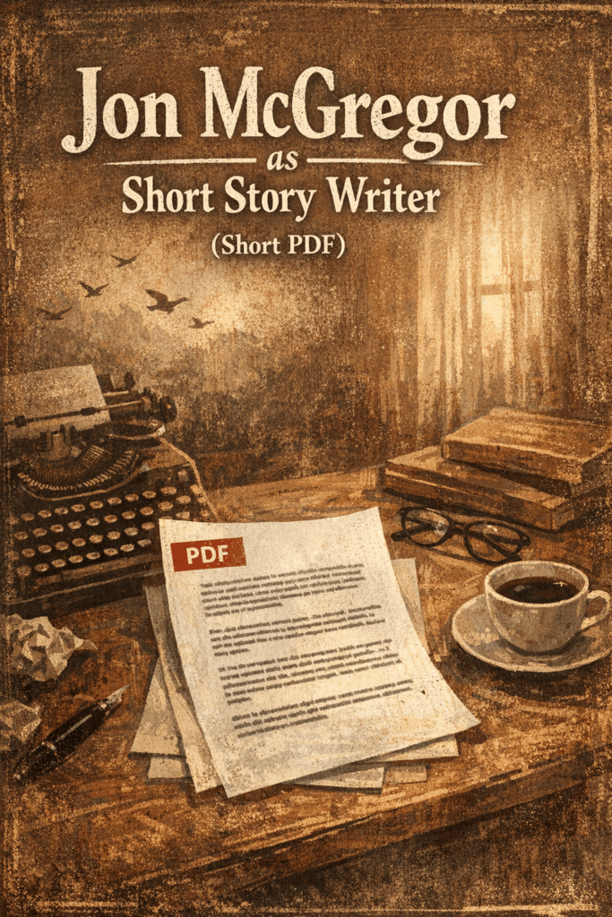 Key Themes & Style Jon McGregor as Short Story Writer (Short PDF)