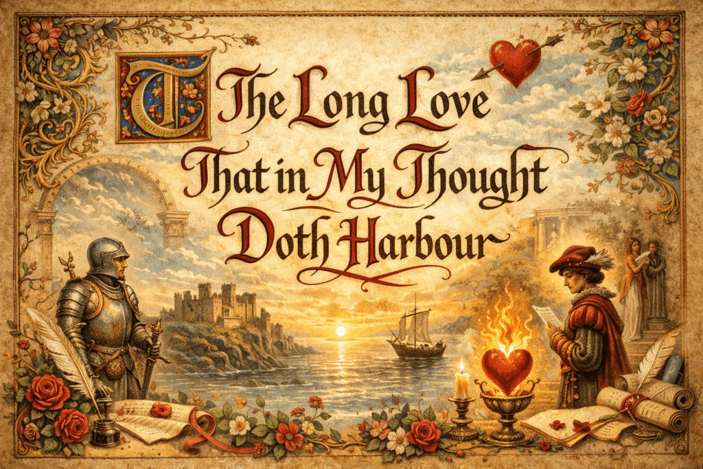 Analysis of Wyatt's Sonnets The Long Love That in My Thought Doth Harbour - Short Version