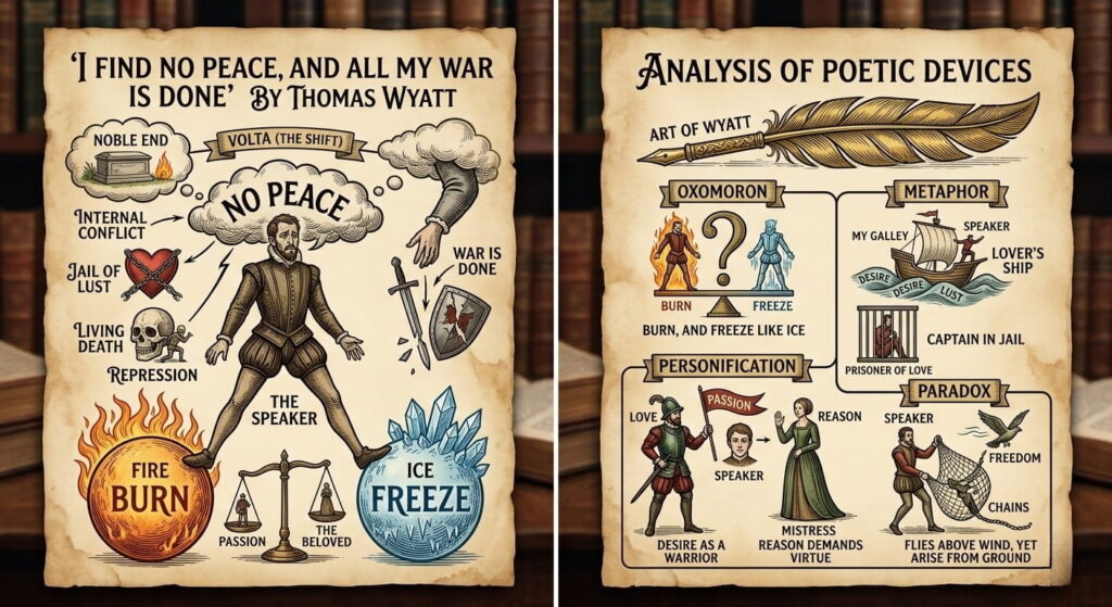 I Find No Peace, and All My War Is Done by Thomas Wyatt