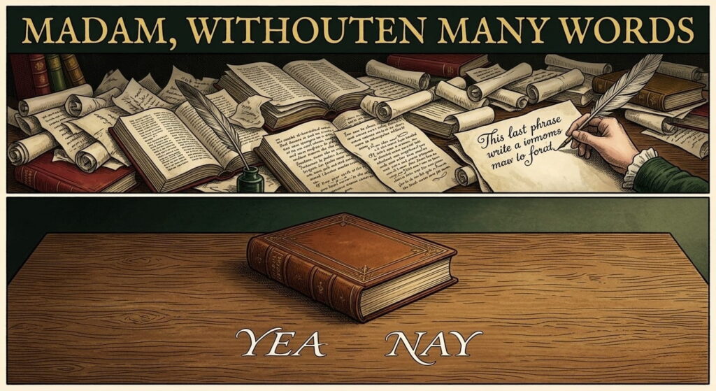 Madam, Withouten Many Words