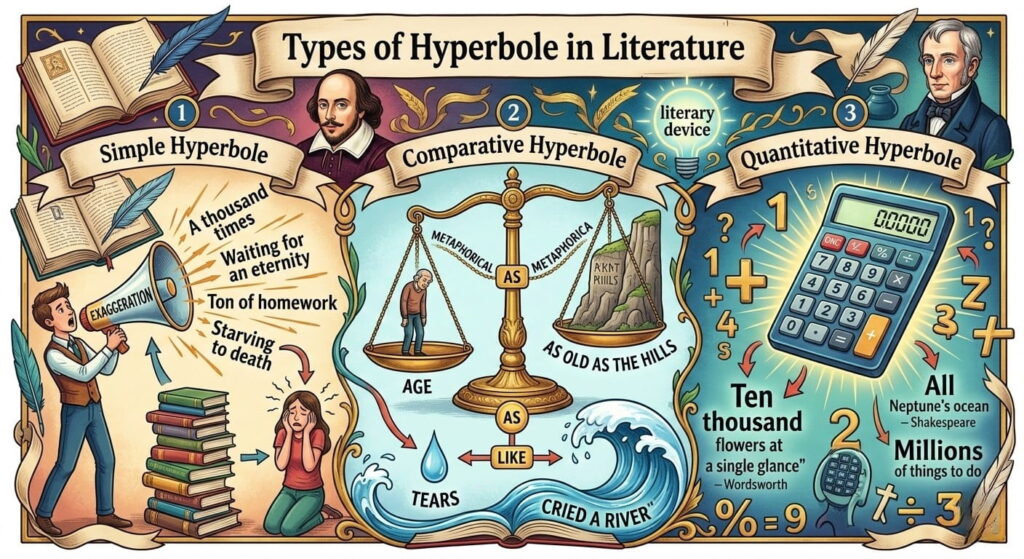 Types of Hyperbole in Literature