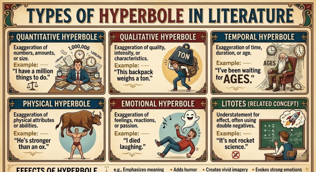 Types of Hyperbole in Literature