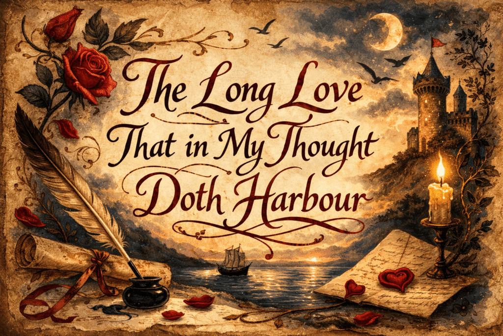 Wyatt's Sonnets Analysis The Long Love That in My Thought Doth Harbour