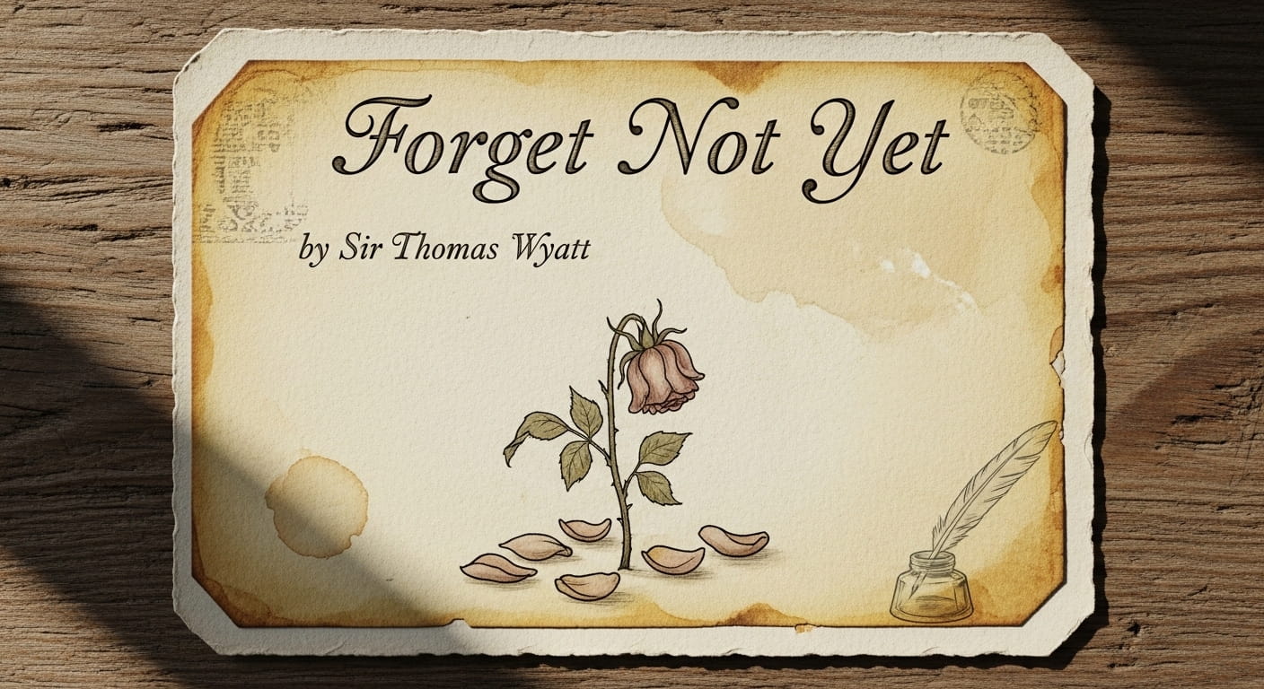 Forget Not Yet by Sir Thomas Wyatt