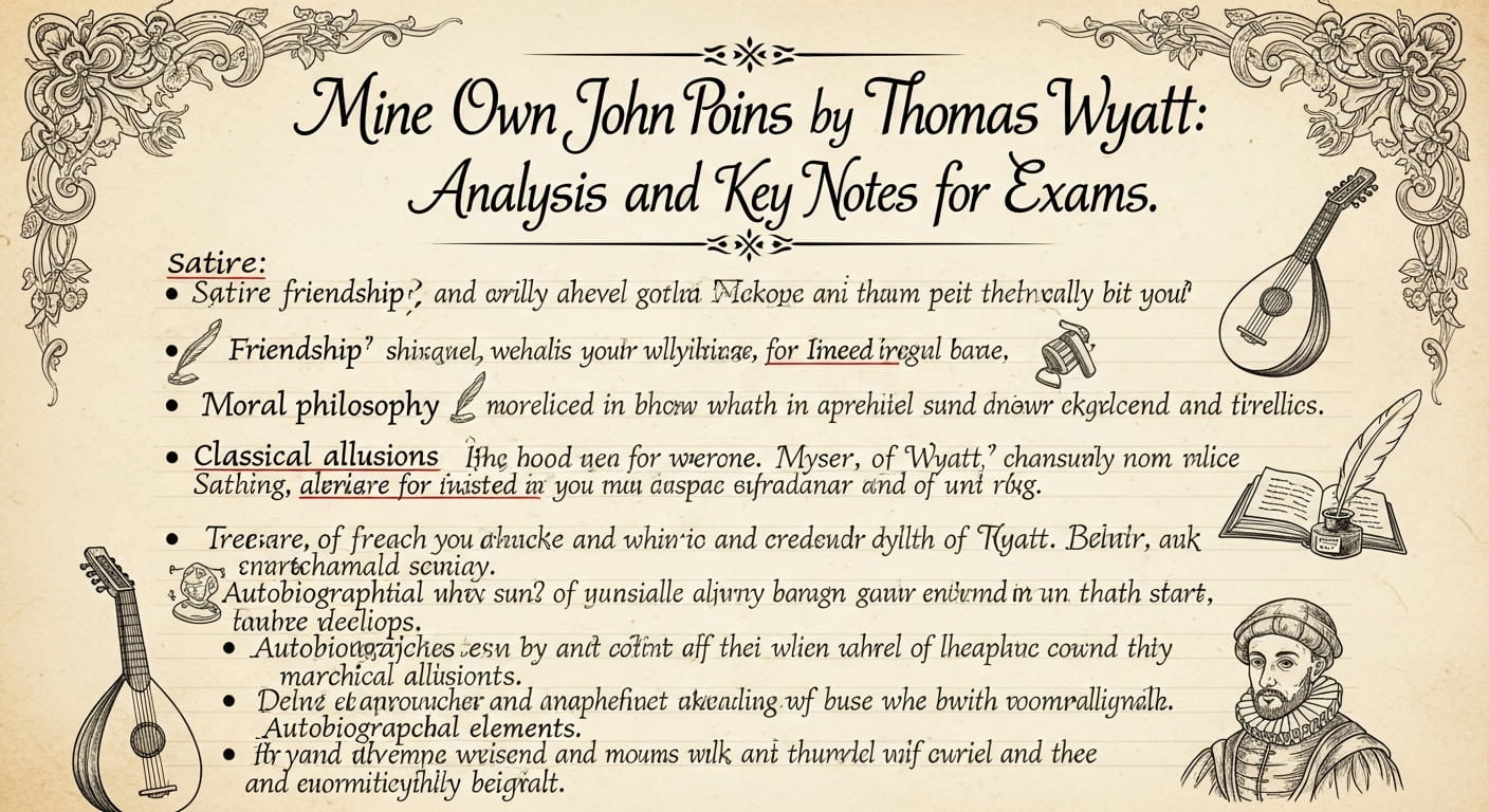 Mine Own John Poins by Thomas Wyatt