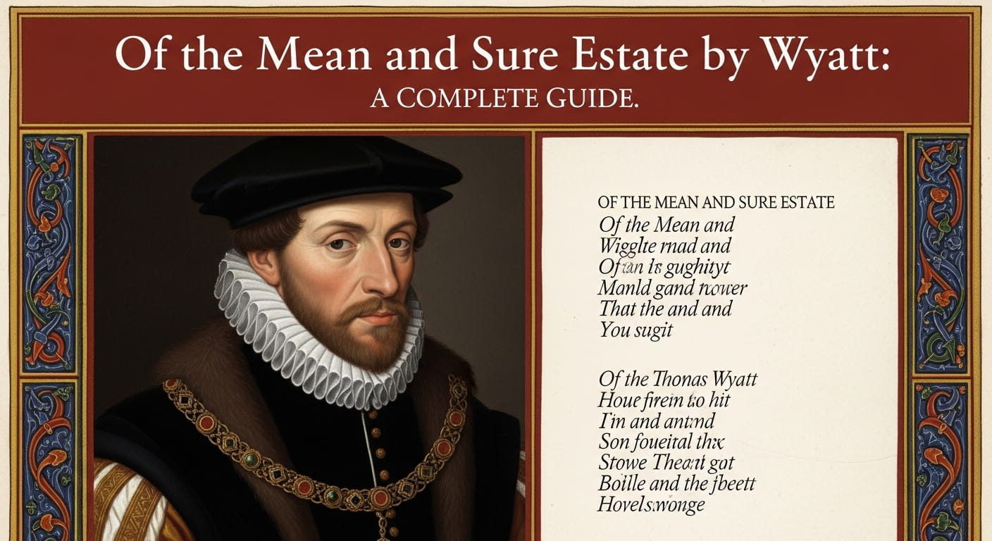 Of the Mean and Sure Estate by Wyatt A Complete Guide